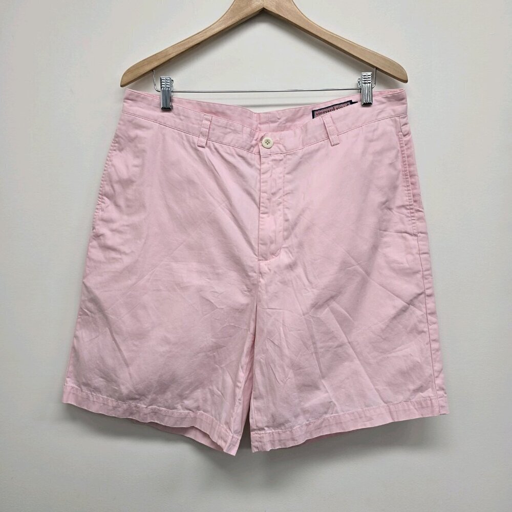 Vineyard Vines Club Shorts Pink Flat Khaki Chino Mens Size 36 Golf Summer Easter